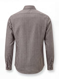 Button-down herringbone shirt - thumbnail 3