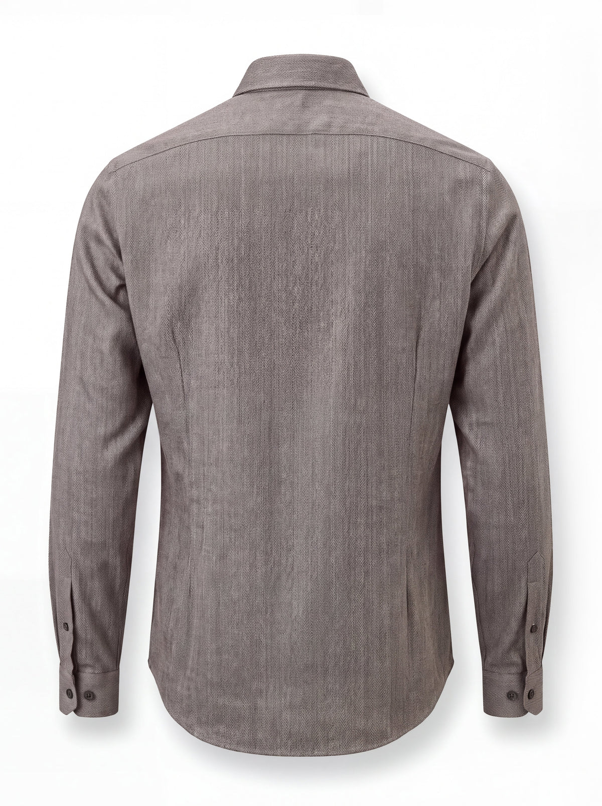 Button-down herringbone shirt - Image 3