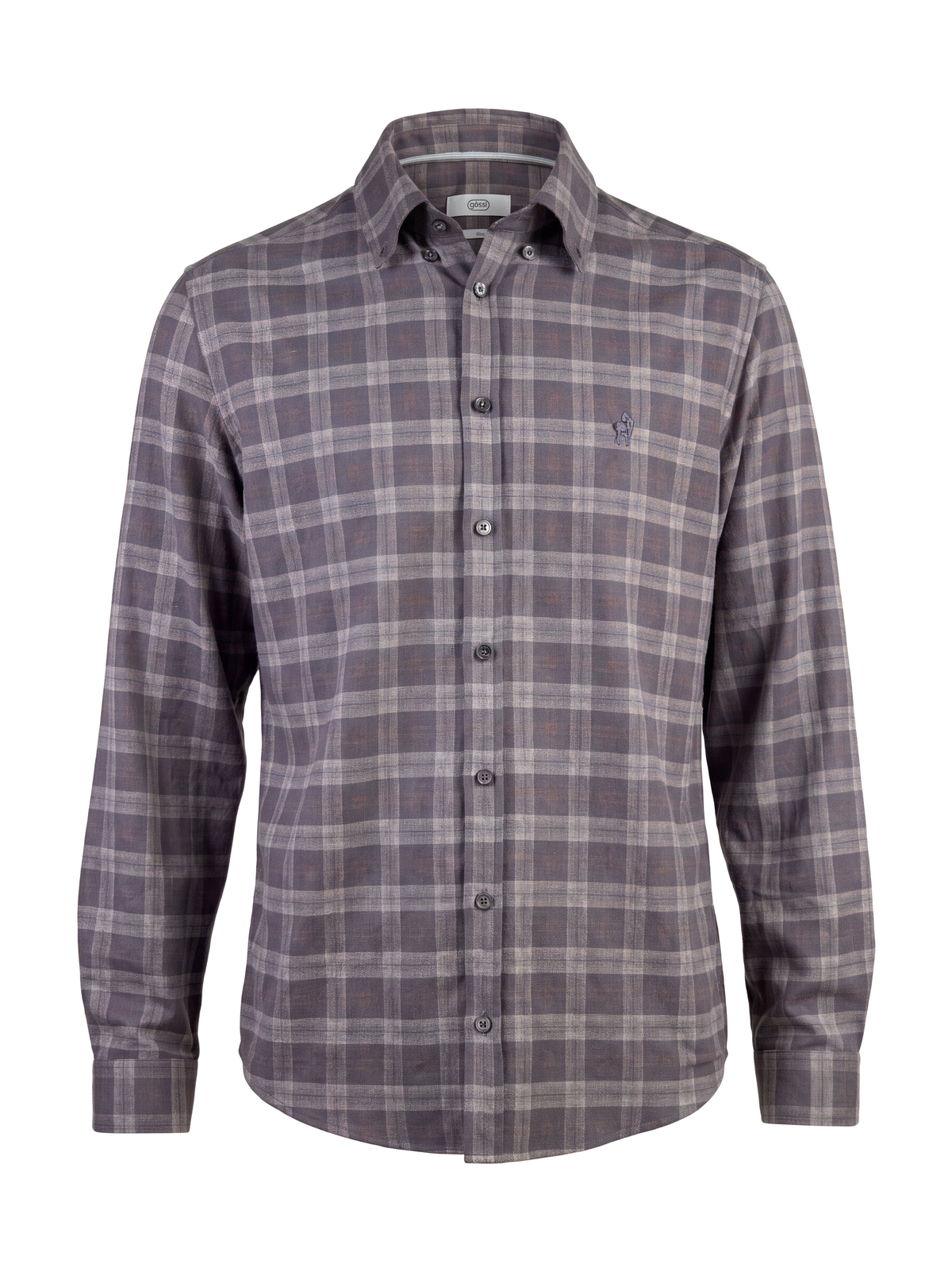Button-down check shirt - Image 1