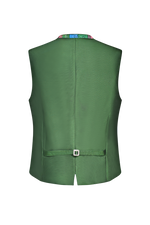 Handdruck-Gilet aus reiner Seide - Miniatur 2