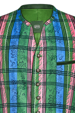 Handdruck-Gilet aus reiner Seide - Miniatur 3