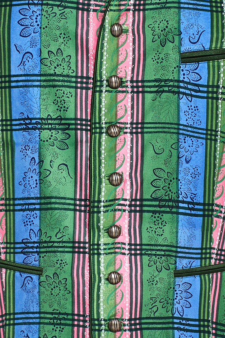 Handdruck-Gilet aus reiner Seide - Translation missing: de.products.product.media.image 4