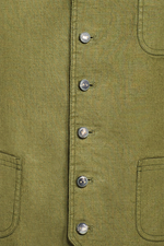 Vorpatiniertes Gilet aus Baumwolle/Leinen - Miniatur 4