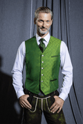 Gilet aus Seidenjacquard - Miniatur 7