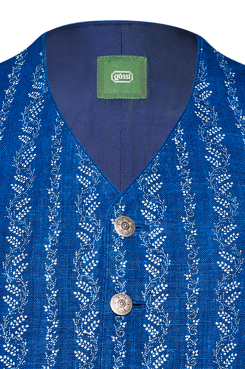 Blaudruck-Gilet - Bild 3