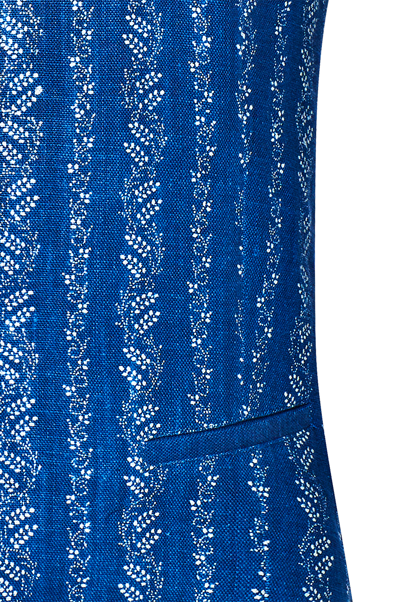 Blaudruck-Gilet - Bild 5