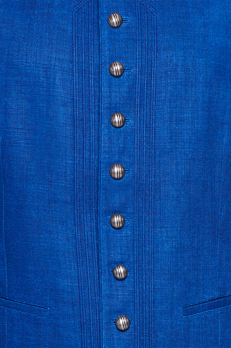 Blaudruck-Gilet - Bild 4