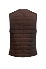 Steppgilet aus Links/links-Strick - Miniatur 2