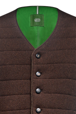 Steppgilet aus Links/links-Strick - Miniatur 3