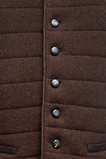 Steppgilet aus Links/links-Strick - Miniatur 4