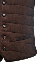 Steppgilet aus Links/links-Strick - Miniatur 5