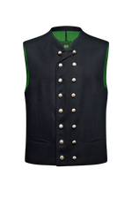 Doppelreiher Gilet aus Loden - Miniatur 1