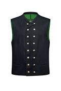 Double-breasted Gilet in Loden - thumbnail 1