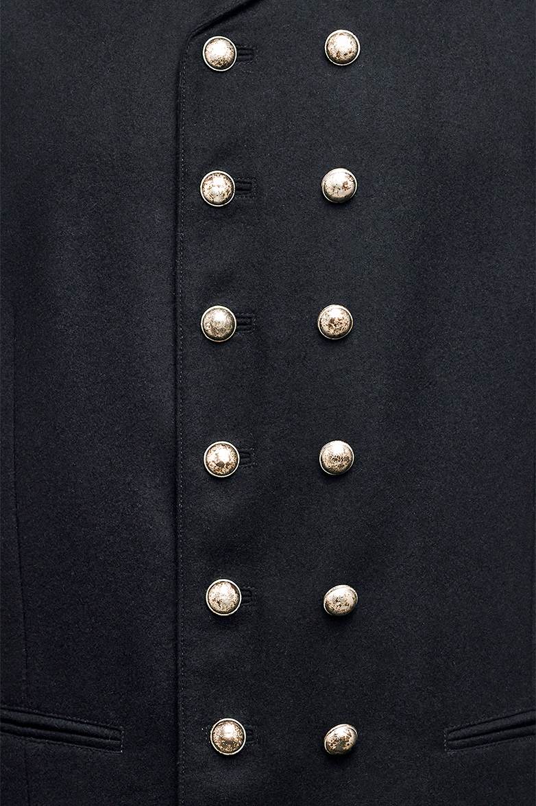 Double-breasted Gilet in Loden - Image 4