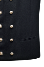 Doppelreiher Gilet aus Loden - Miniatur 5