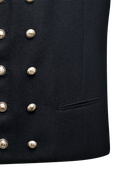 Double-breasted Gilet in Loden - thumbnail 5