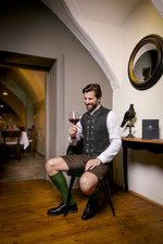 Doppelreiher Gilet aus Loden - Miniatur 7