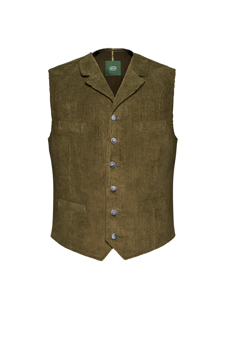 Cordgilet mit Revers - Translation missing: de.products.product.media.image 1