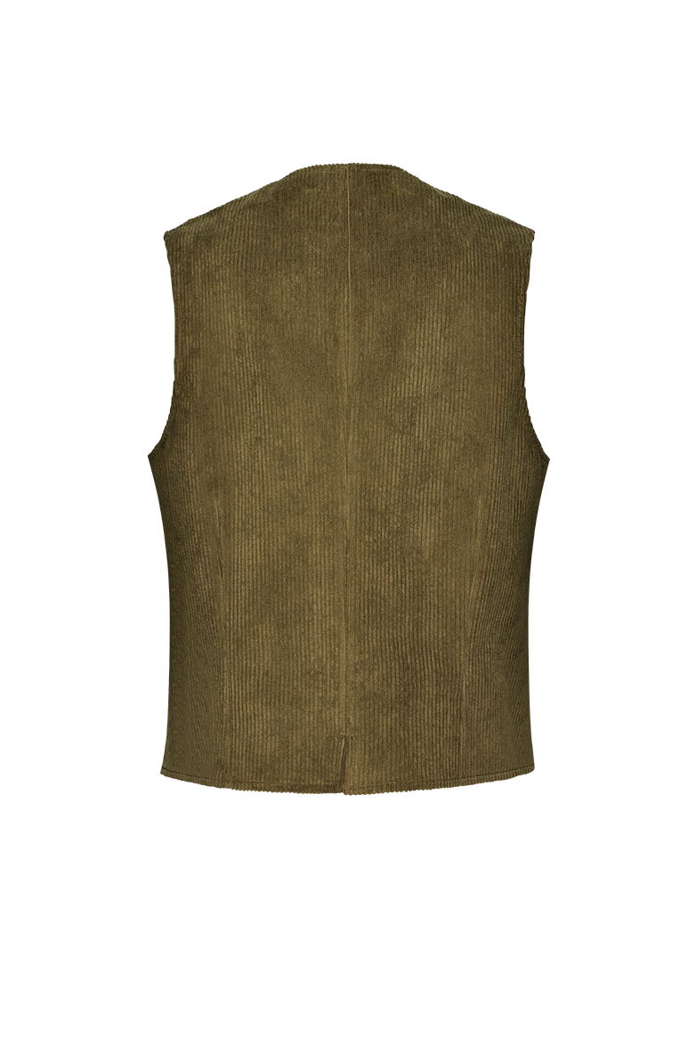 Cordgilet mit Revers - Translation missing: de.products.product.media.image 2