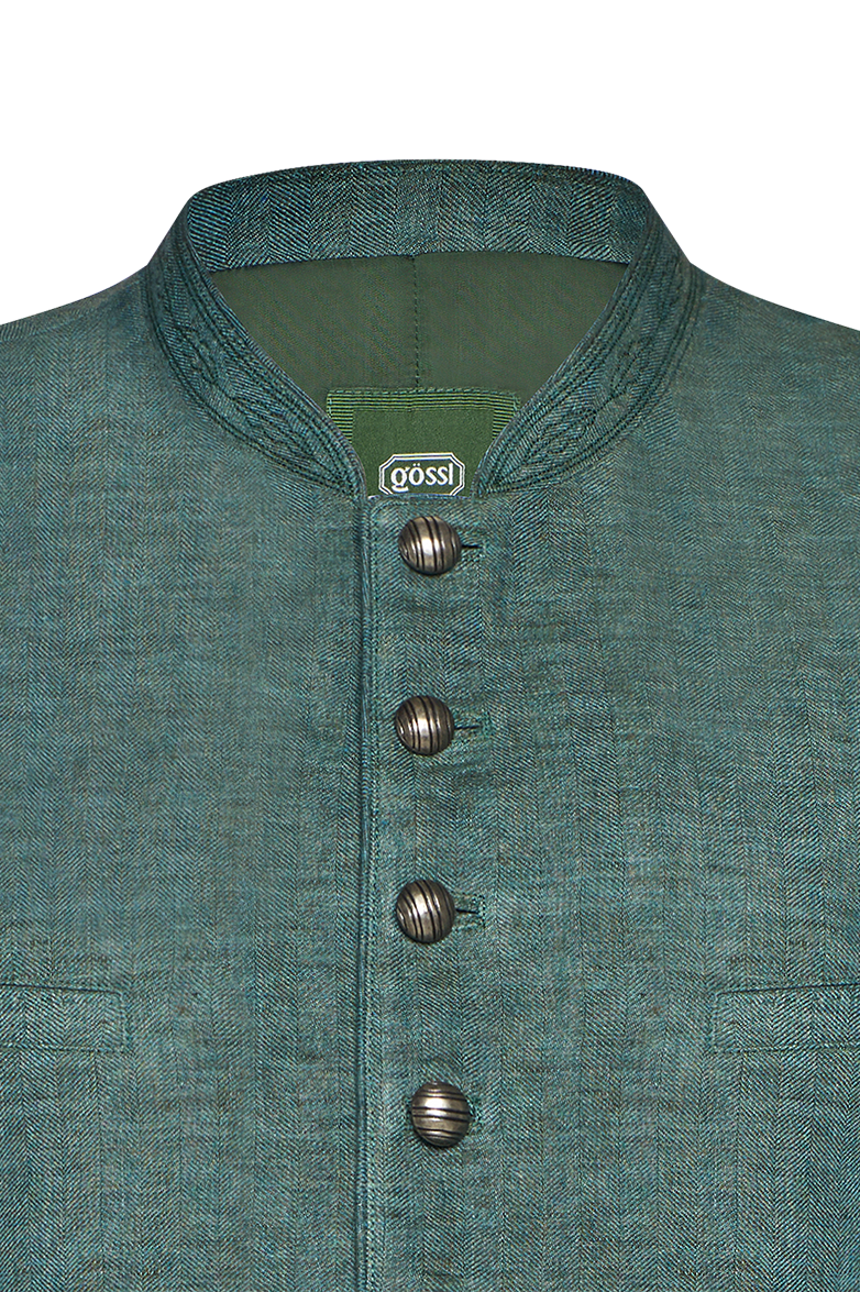 Ausseer Gilet Fischgrat Leinen - Translation missing: de.products.product.media.image 6