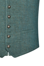 Ausseer Gilet Fischgrat Leinen - Miniatur 7