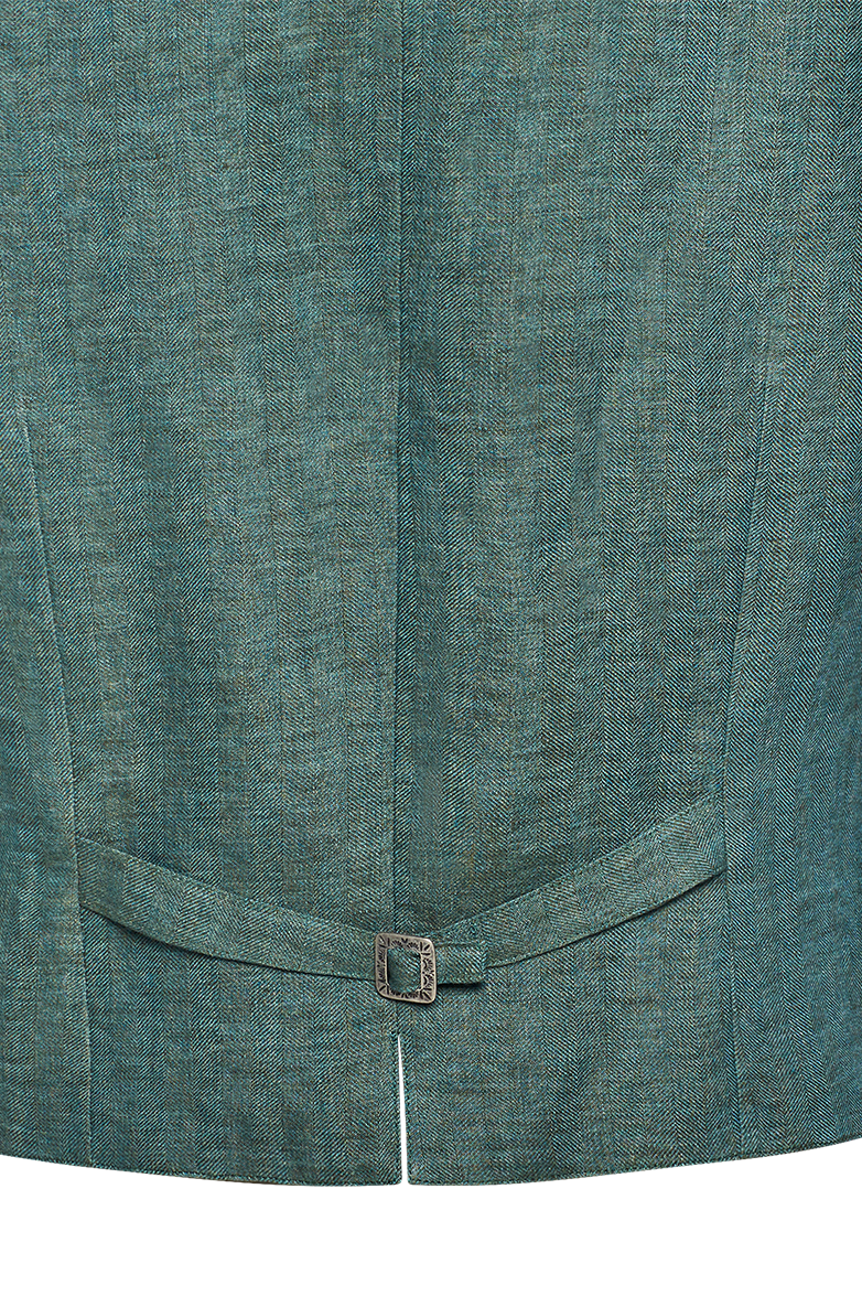 Ausseer Gilet Fischgrat Leinen - Translation missing: de.products.product.media.image 9