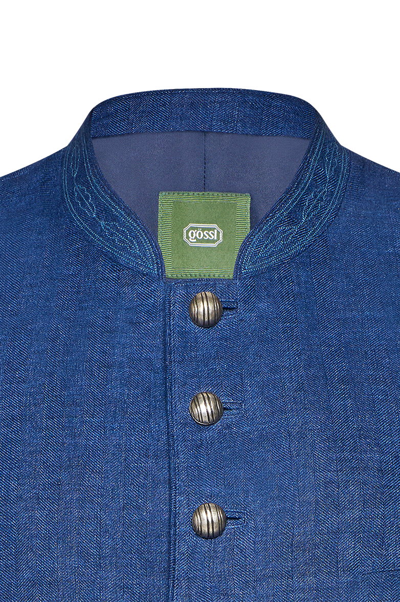 Ausseer Gilet Fischgrat Leinen - Translation missing: de.products.product.media.image 5