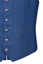 Ausseer Gilet Fischgrat Leinen - Miniatur 8