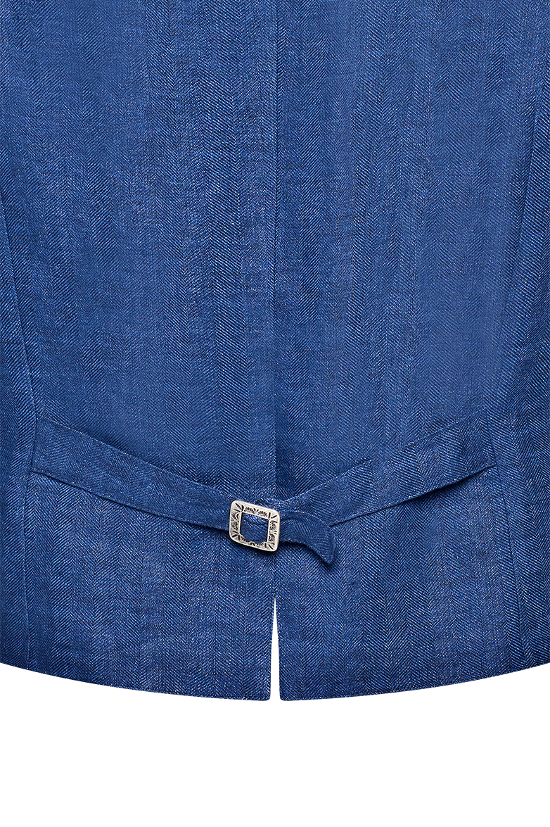 Ausseer Gilet Fischgrat Leinen - Translation missing: de.products.product.media.image 2