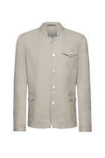 Gewaschene Leinenjacke - beige 22 / 58