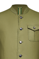 Patinierte Jacke aus Baumwolle/Leinen - Miniatur 3