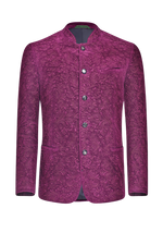 Samtjacke mit reicher Relief-Stickerei - Miniatur 1