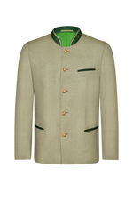 Jacket in linen and Jägerleinen - forest moss 48 / 50