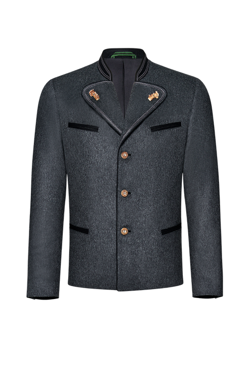 Joppe mit Stickerei und Rehrosen