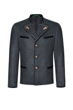 Joppe mit Stickerei und Rehrosen - Miniatur 1