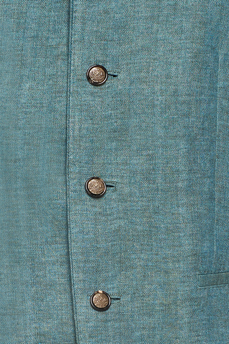 Leinenjacke mit Stehkragen - Bild 10