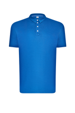 Polo shirt in pure cotton - blue 50 / 46