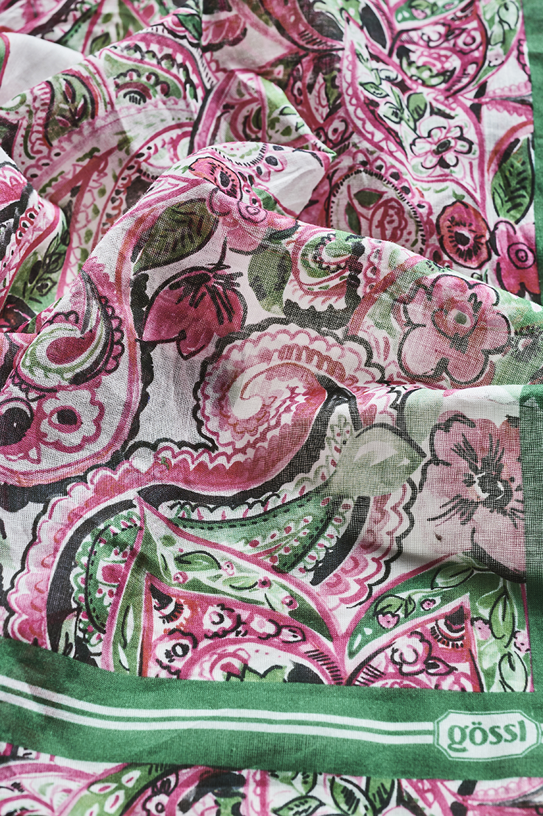 Schal/ Paisley-Blumen-Allover - Bild 4