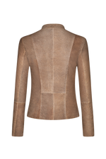 Gesmokte Lederjacke - Miniatur 2