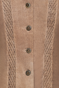 Smocked leather jacket - thumbnail 4