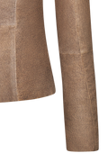 Smocked leather jacket - thumbnail 6