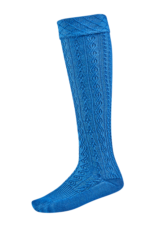 Blaudruck-Stutzen Blaudruckblau