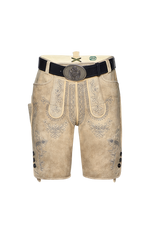 7-seam Lederhose - gold-black 97 / Trouser size / 58