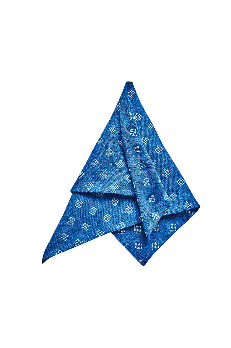 Blaudruck-Stecktuch - Bild 1