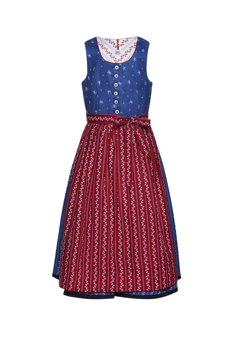Blaudruck Dirndl - Image 1