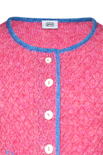 Mädchen Strickjacke Kreuzwabenmuster - Miniatur 3