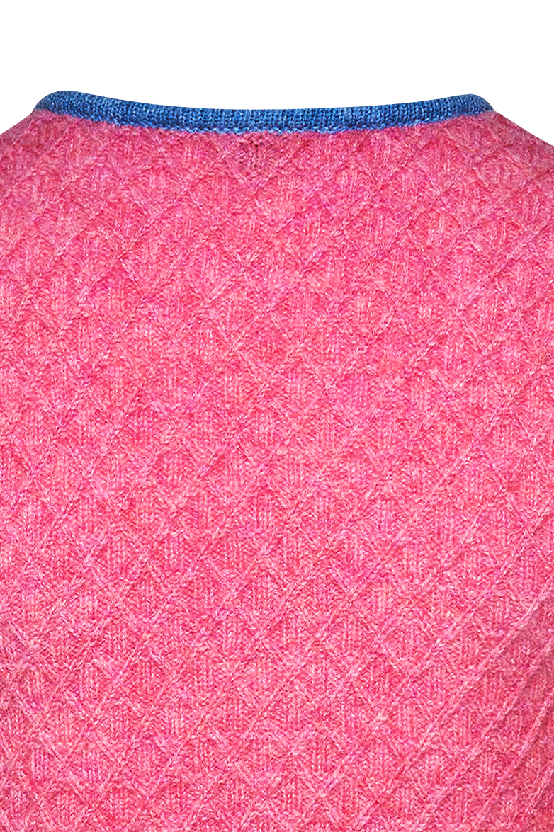 Mädchen Strickjacke Kreuzwabenmuster - Bild 4