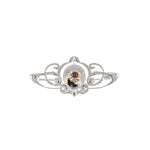 Brooch Glanzvoll - blue 50 / 1