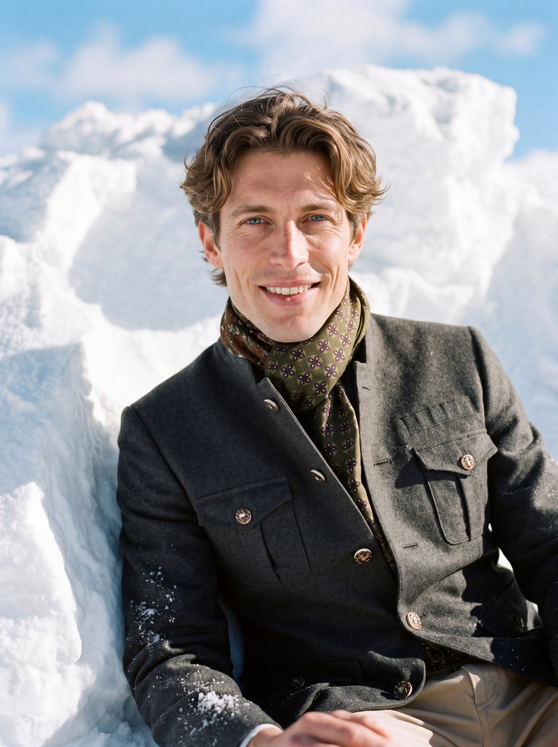 Herrenlook im Schnee
