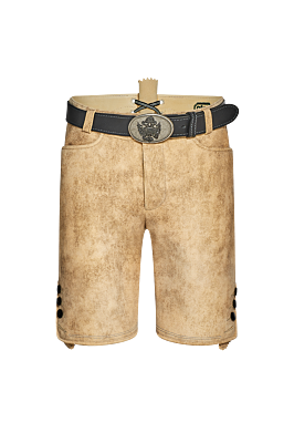 Lederne mit klas- sischem Hosenschlitz